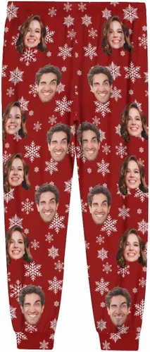 Vista 5 de Pantalones de pijama personalizados para hombre con foto, pantalones de pijama personalizados para mascotas, regalo divertido de cumpleaños para él