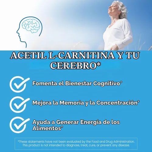Vista 6 de Acetil L-carnitina con Sigma Tau Carnitina, cápsulas de 0,02 oz., DRB-00105, 1, 1