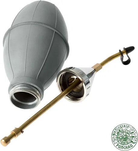 Vista 2 de Dispensador aplicador de polvo de tierra de diatomeas con tubo de plástico largo para suministros agrícolas de jardinería orgánica