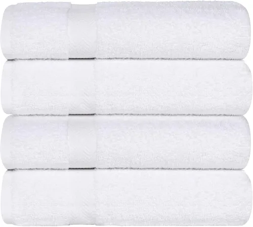 Vista 46 de Superior Juego de toallas surtidas de algodón de 18 piezas, incluye 8 toallas faciales, 6 manos y 4 toallas de baño, artículos esenciales