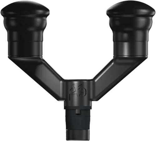 Vista 2 de PlayMakar ShocDuo - Cabezal de masaje de doble cabezal de absorción y reverberación para pistola de masaje MVP+