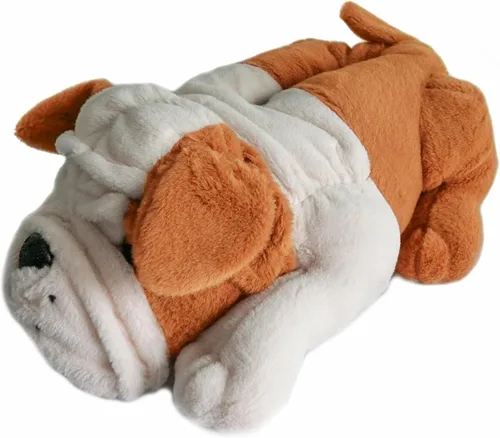 Vista 3 de Onmygogo Pantuflas peludas de invierno para perros de interior para adultos, mujeres, hombres y niños, bulldogs