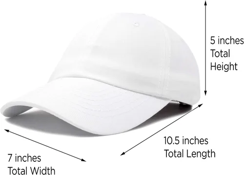 Vista 109 de DALIX Gorra de béisbol para papá, lisa, para hombre, mujer, algodón, ajustable, en blanco, sin estructurar, suave