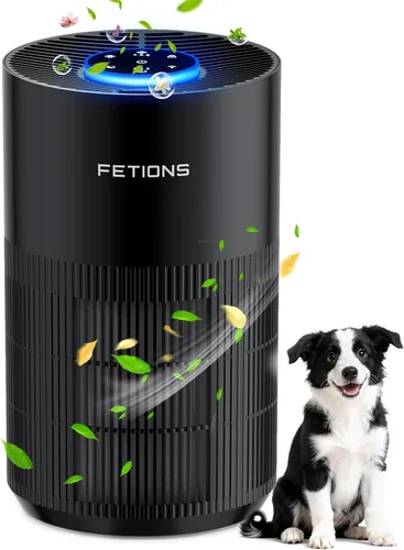 Vista 8 de Purificadores de aire para dormitorio y hogar, filtro de aire silencioso con luz nocturna de modo de sueño