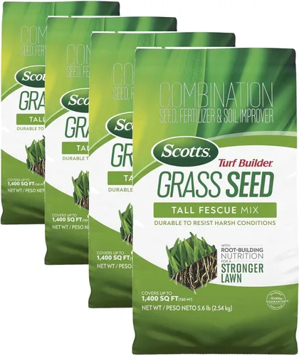 Vista 11 de Scotts Turf Builder - Mezcla de festuca alta para semillas de césped, duradera para resistir condiciones duras con nutrición para el desarrollo