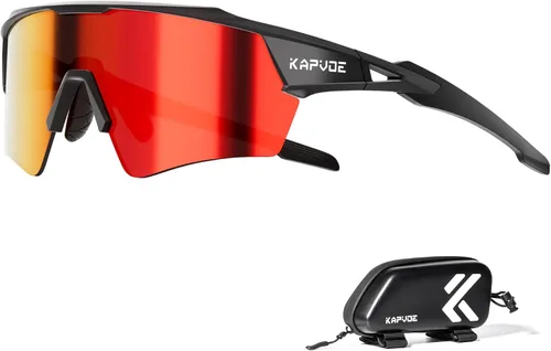 Vista 8 de KAPVOE Gafas de ciclismo fotocromáticas para hombres y mujeres, gafas de sol deportivas con protección UV, gafas de bicicleta de montaña, MTB