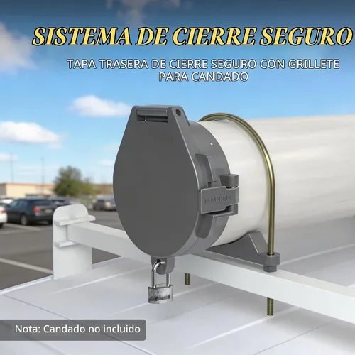 Vista 6 de Kit de Portaconductos de 4 Pulgadas de Diámetro - Portaconductos de PVC, Incluye Hardware de Montaje
