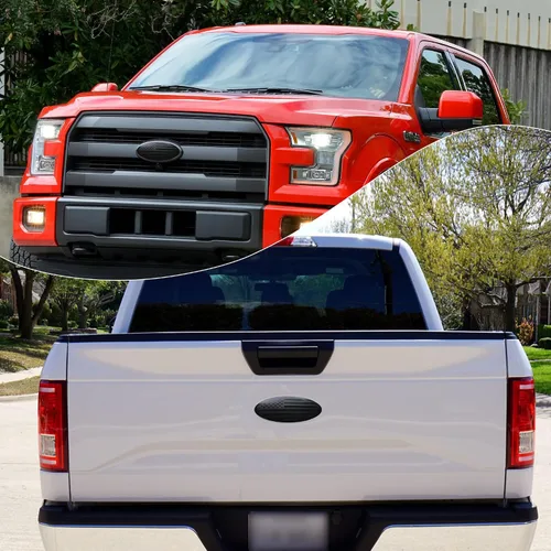Vista 4 de para Ford Emblem, Emblema de Bandera Americana de 9.5 Pulgadas Negro para Superposición de Parrilla Delantera y Portón Trasero Compatible con F150