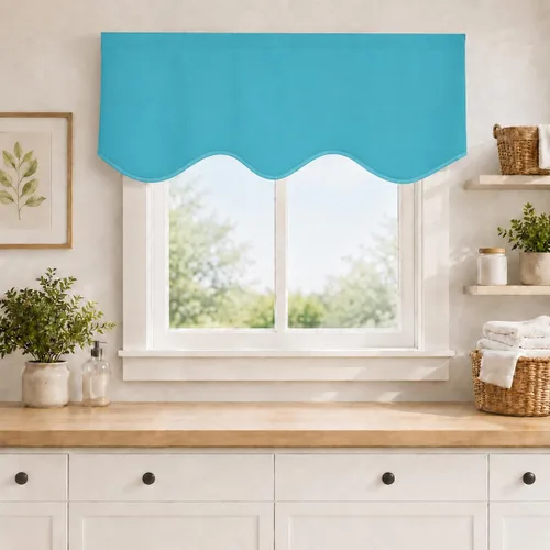 Vista 27 de Aquazolax Half Window Curtains 24 Inch Length, 28" Wide Rod Pocket Small Window Treatment for Kitchen, Bathroom, Camper, Beige, 2 Panels Set