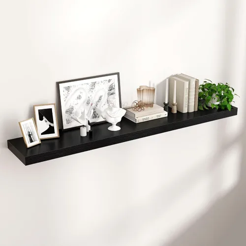 Vista 16 de Estantes flotantes cuadrados para pared de 8 pulgadas de ancho x 8 pulgadas de profundidad x 1.2 pulgadas de alto, pequeños estantes de pared
