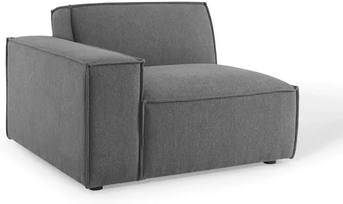 Vista 8 de Modway EEI-4111-CHA Restore - Sofá seccional de 2 piezas, color carbón