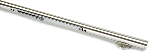 Vista 4 de DIYHD Kit de riel de acero inoxidable cepillado con cierre suave integrado de 6 pies para puerta de granero de estudio Dual dampers, quiet