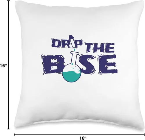 Vista 4 de chemistry laboratory chemist experiment reaction Chemistry Drop The Base - Almohada de 16 x 16 pulgadas, multicolor