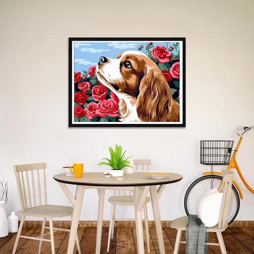 Vista 2 de Wergund - Kit de pintura de diamantes para perros y animales, kits de pintura de diamantes para adultos y niños, bordado de diamantes de imitación