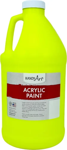 Vista 80 de Handy Art Pintura acrílica, juego de 12 colores, botellas de 16 onzas, acrílico líquido para estudiantes semibrillante, consistencia de flujo