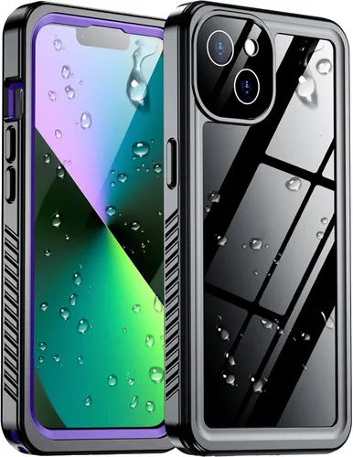 Vista 28 de Funda impermeable para iPhone 12, impermeable, antideslizante, a prueba de golpes, para iPhone 12, color negro