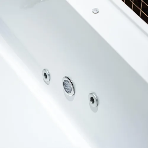 Vista 11 de WOODBRIDGE Bañera de inmersión fría de acrílico independiente de 67 pulgadas con enfriador blanco de 1.3 HP - Enfriamiento rápido y calefacción