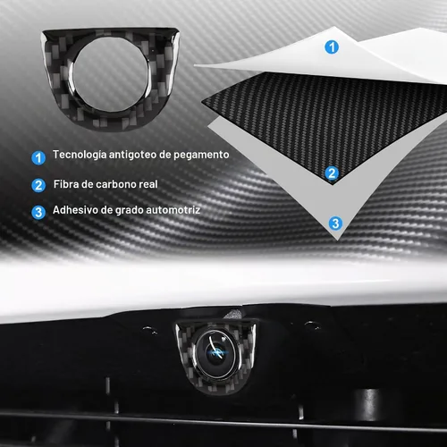 Vista 5 de frani Juego de 3 fundas de cámara exterior diseñadas para Tesla Model Y Juniper (estándar/Premium/Performance) 2025-2027, cubierta de protección