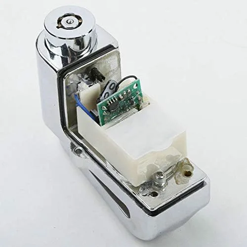 Vista 6 de TCMT, alarma de seguridad con candado de freno de disco, antirrobo, universal para motocicleta, moto, bicicleta, ciclomotor, scooter deportiva