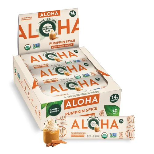 Vista 34 de ALOHA Barras de Proteína Orgánicas a Base de Plantas - Paquete de Variedad de 6 Sabores - 12 Unidades, Barras de 1.9oz - Aperitivos Veganos, Bajo
