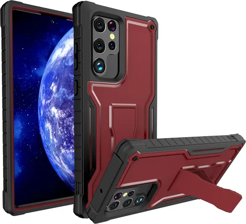 Vista 10 de Funda para Samsung Galaxy S22 5G (solo no es compatible con Plus o Ultra), funda de protección de grado militar con protector de pantalla HD y Negro