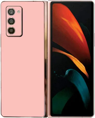 Vista 23 de MightySkins Skin compatible con Samsung Galaxy Z Fold 2, color azul claro, protectora, duradera y única, fácil de aplicar, quitar y cambiar de Azul