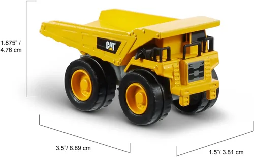 Vista 5 de CAT Construction Toys CAT Construction - Paquete de 3 vehículos de metal fundido a presión, camión volquete/mezclador de cemento/nivelador