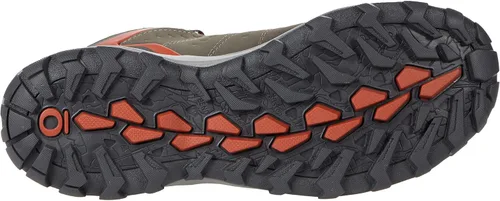 Vista 3 de Oboz Sypes Mid Leather B-Dry - Zapatos de senderismo para hombre, Algas