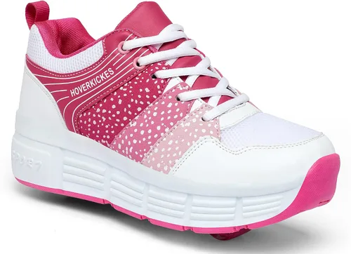 Vista 8 de Zapatos deportivos con ruedas para niños y niñas, calzado unisex con tacón con ruedas, tenis deportivos de primera calidad para niños y niñas