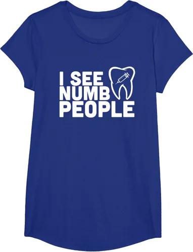 Vista 64 de I see Numb People - Camiseta de regalo para dentista dental, Negro, S