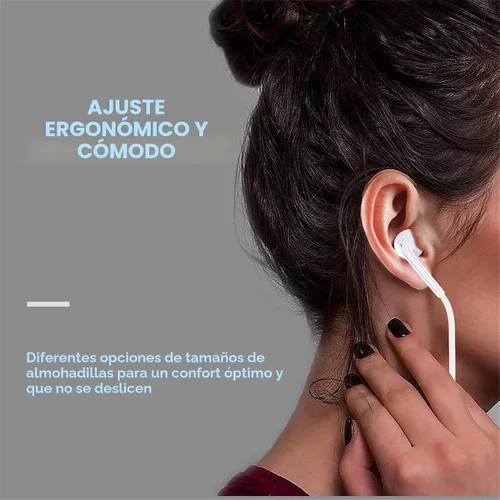 Vista 6 de Paquete de 2 auriculares USB C para iPhone 17/16/15, auriculares tipo C con cable con micrófono y control remoto, auriculares con cancelación
