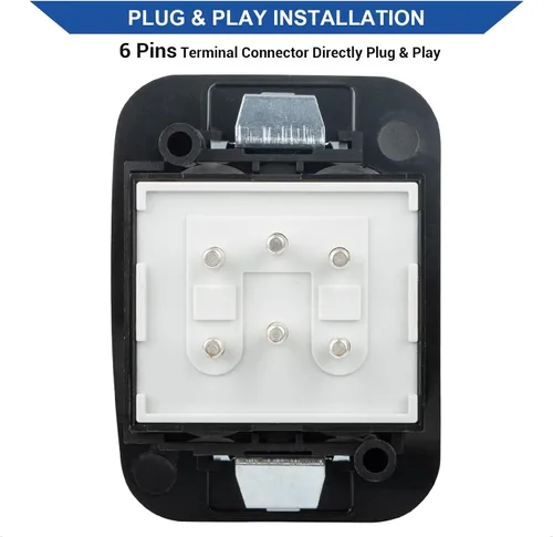 Vista 3 de Obaee Interruptor de ventana eléctrica, botón de control maestro frontal para lado del conductor compatible con Ford Ranger 1995 1996 1997 1998 1999