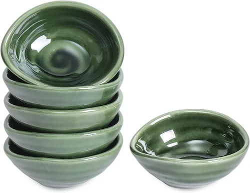Vista 10 de vicrays Cuencos de Cerámica para Salsa de Inmersión – Pequeñas Tazas de Salsa para Charcutería, Platos de Aceite para Condimentos de Preparación