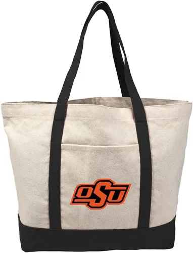 Vista 311 de Campus Lab Bolsa de lona con logotipo primario colegiado con bolsillo externo, bolsa de hombro reutilizable para ir de compras, playa Águilas A&m
