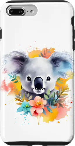 Vista 12 de Funda Koala con flores de eucalipto para iPhone 17