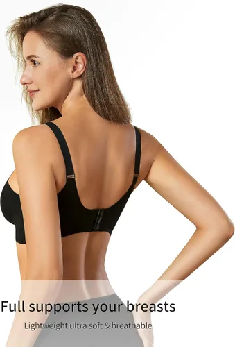 Vista 4 de HBselect 3 brasieres de lactancia para lactancia materna, sin costuras, sin costuras, brasier de maternidad, bralette para dormir durante