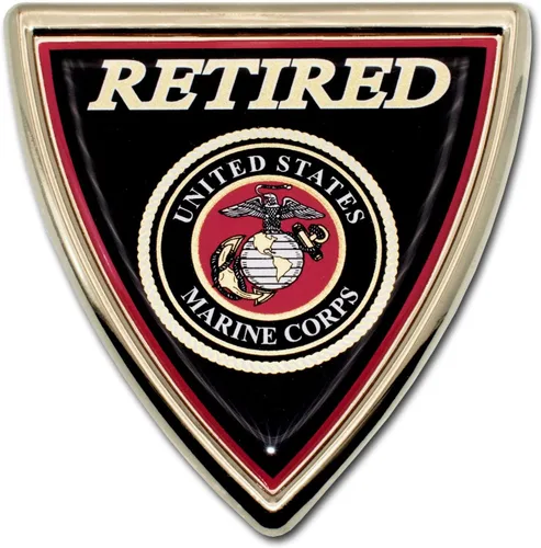 Vista 8 de Emblema de camuflaje cromado para automóvil de Marine Corps