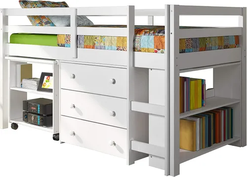 Vista 4 de Donco Kids cama baja tipo estudio loft