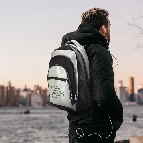 Vista 7 de Iron Peak - Mochilas multiusos, - Personalizado - Gris, Mochilas tradicionales