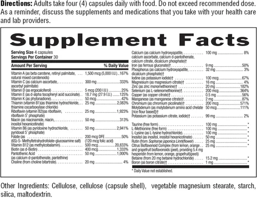 Vista 8 de Country Life Max for Vegans - 120 cápsulas veganas - Multivitaminas diarias - Suplemento de apoyo inmunológico - Contiene vitamina B12, hierro