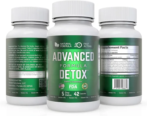 Vista 2 de Starfit - Salutem Vita Advanced Detox Cleanse, desintoxicación natural y limpieza con cardo mariano, regaliz en polvo y más, desintoxicación