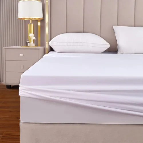Vista 10 de THE COTTON & SILK® Sábana bajera ajustable 100% de algodón de fibra larga de lujo, calidad de hotel de 5 estrellas, suave, transpirable y duradera