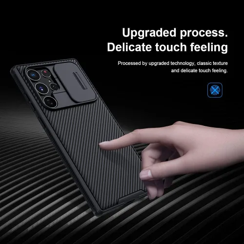 Vista 3 de Mangix Funda para Samsung Galaxy S22 Ultra con cubierta para cámara, delgada funda protectora de policarbonato delgado a prueba de golpes