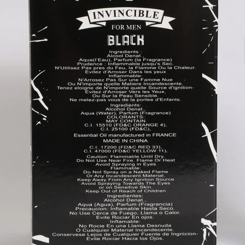Vista 6 de Invincible Black Spray Colonia - Eau De Parfum para Hombres - 3.4 fl.oz