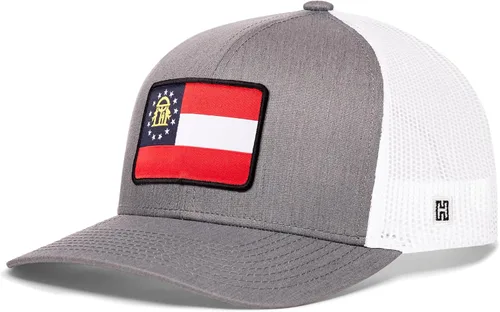 Vista 22 de HAKA Gorra de béisbol unisex con diseño de bandera del estado Gorra de béisbol de malla de camionero