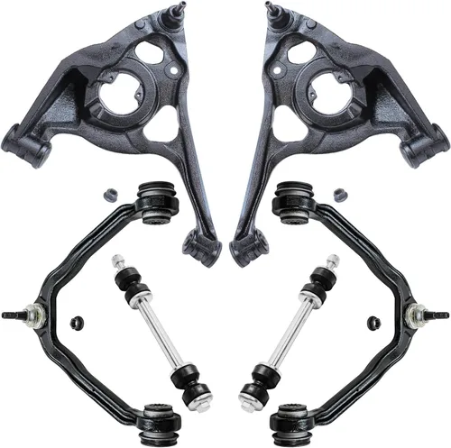 Vista 25 de Detroit Axle - Kit de brazos de control delantero para Chevy Silverado 1500 GMC Sierra 1500 GMC Sierra 1500 Avalanche Yukon Tahoe Escalade ESV EXT