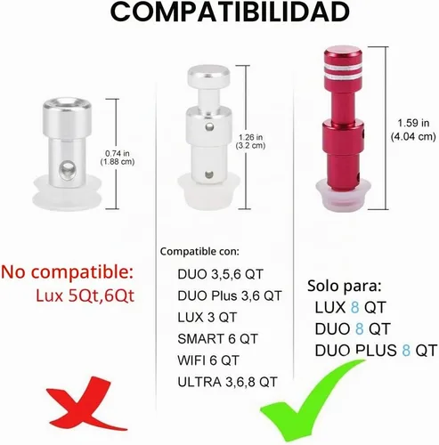 Vista 2 de Juntas de válvula de flotador de repuesto originales para Instant Pot Duo 3, 5, 6, 8 cuartos de galón, Duo Plus, Ultra, LUX 3, 8 cuartos de galón