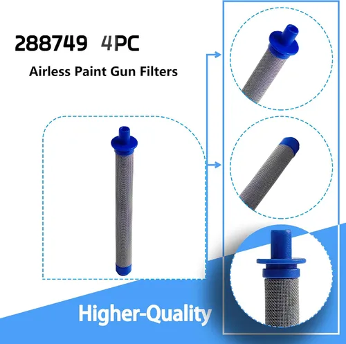 Vista 2 de 288749 60 filtros de pistola de pintura en aerosol sin aire de malla de repuesto para Graco SG10 SG20 SG Pro SG2 SG3, 288749 Sustituye a los filtros