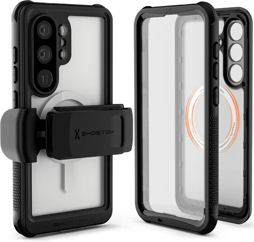 Vista 21 de Ghostek Nautical - Funda impermeable para Galaxy S23 con protector de pantalla y cámara, funda con clip para cinturón, protección resistente
