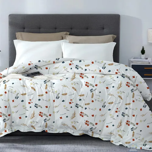Vista 8 de SLEEP-NEST Funda de edredón individual de 68 x 90 pulgadas, 1 pieza, 100% algodón, suave y transpirable, ropa de cama individual, cierre